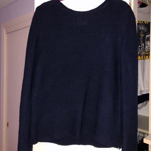 Worn once! Dark navy blue knitted sweater